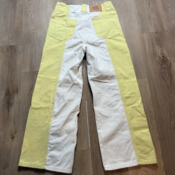 Urban Outfitters High Rise Jeans in Yellow and White - Picture 4 of 10